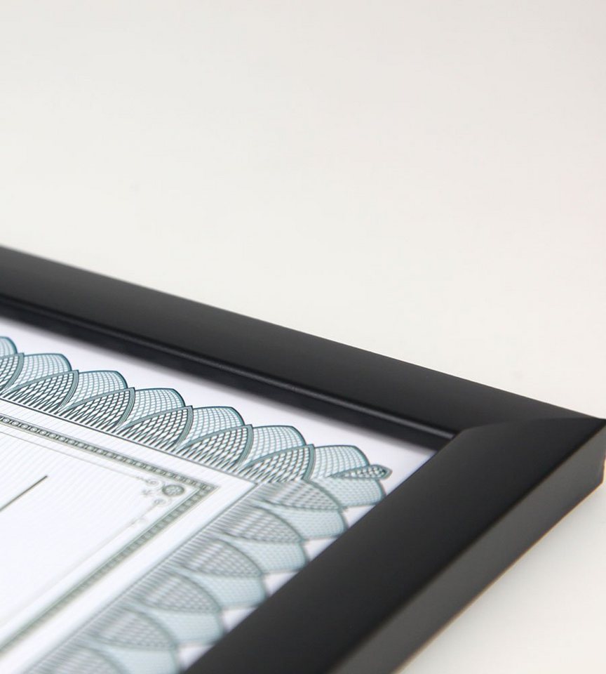 IDEAL TREND Bilderrahmen Prestige Frame Hochwertiger Rahmen für anspruchsvolle Dokumente Urkund, für 1 Bilder (1 St), Kunststoff Bilderrahmen mit Klarglas Bild 4