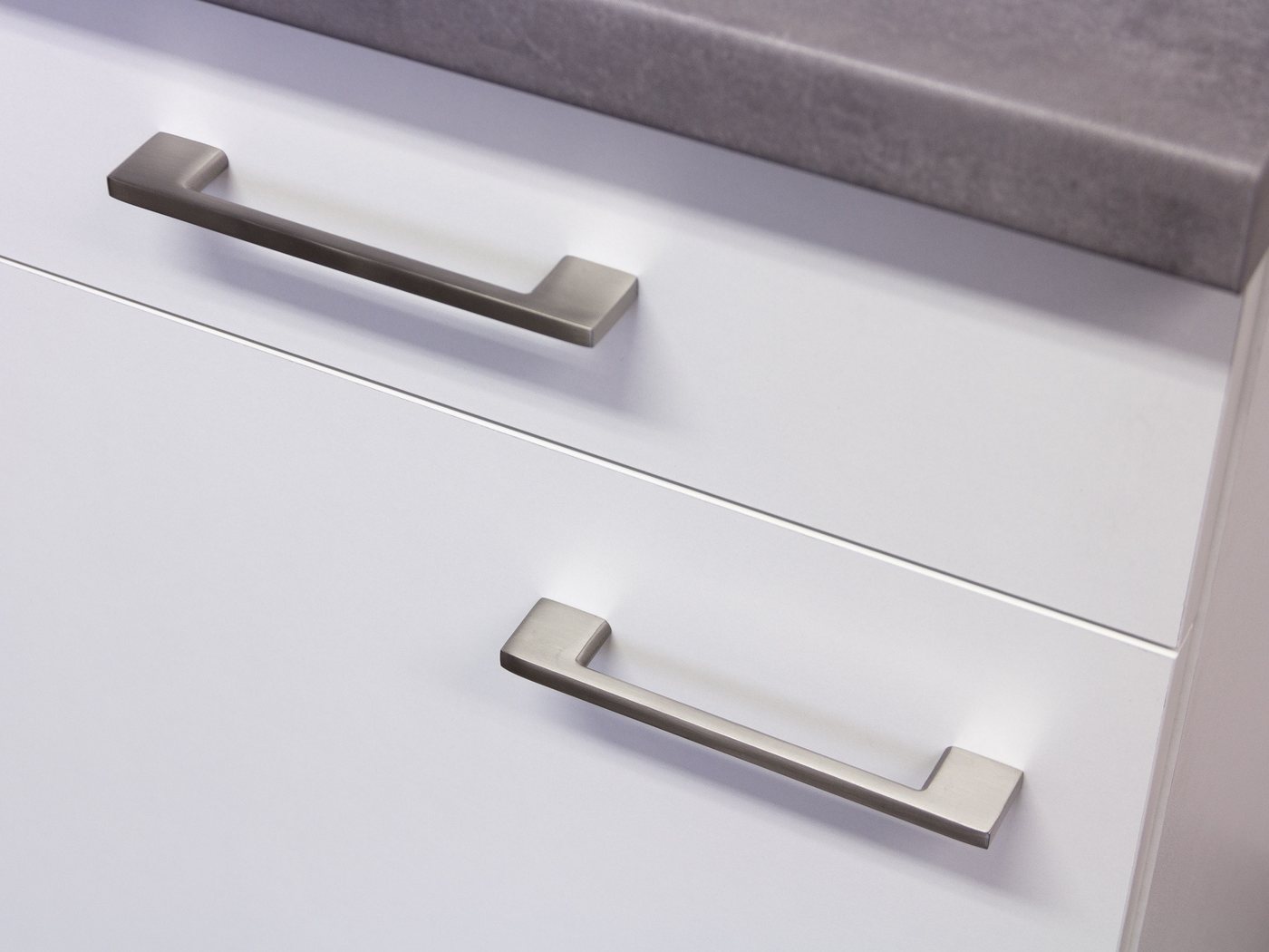 Flex-Well Glashängeschrank Glashängeschrank Küche - 100 cm breit - Weiß – Nawa