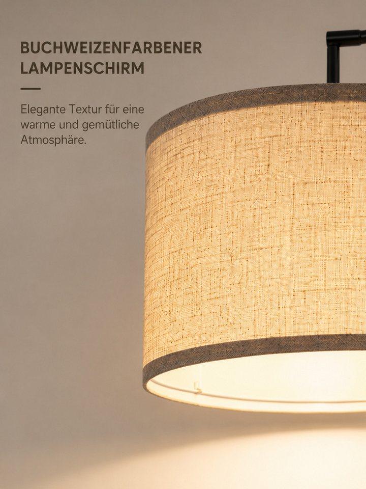 OUTON LED Stehlampe Bogen Stehleuchte großem Lampenschirm 4 Farben, LED wechselbar, dimmbar Fernbedienung Fußschalter Bild 5