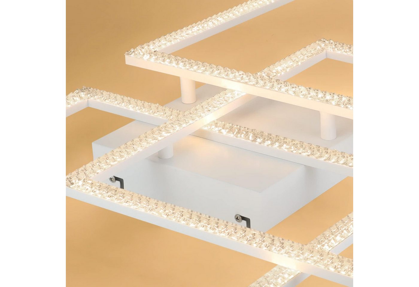 ZMH LED Deckenleuchte Deckenlampe Moderne 82W 72cm Wohnzimmer Schlafzimmer CCT/mit FB, Dimmba/mitFernbedienung, LED fest integriert, Warmweiß-Neutralweiß-Kaltweiß, mit Fernbedienung für Schlafzimmer Büro Küche Bild 3