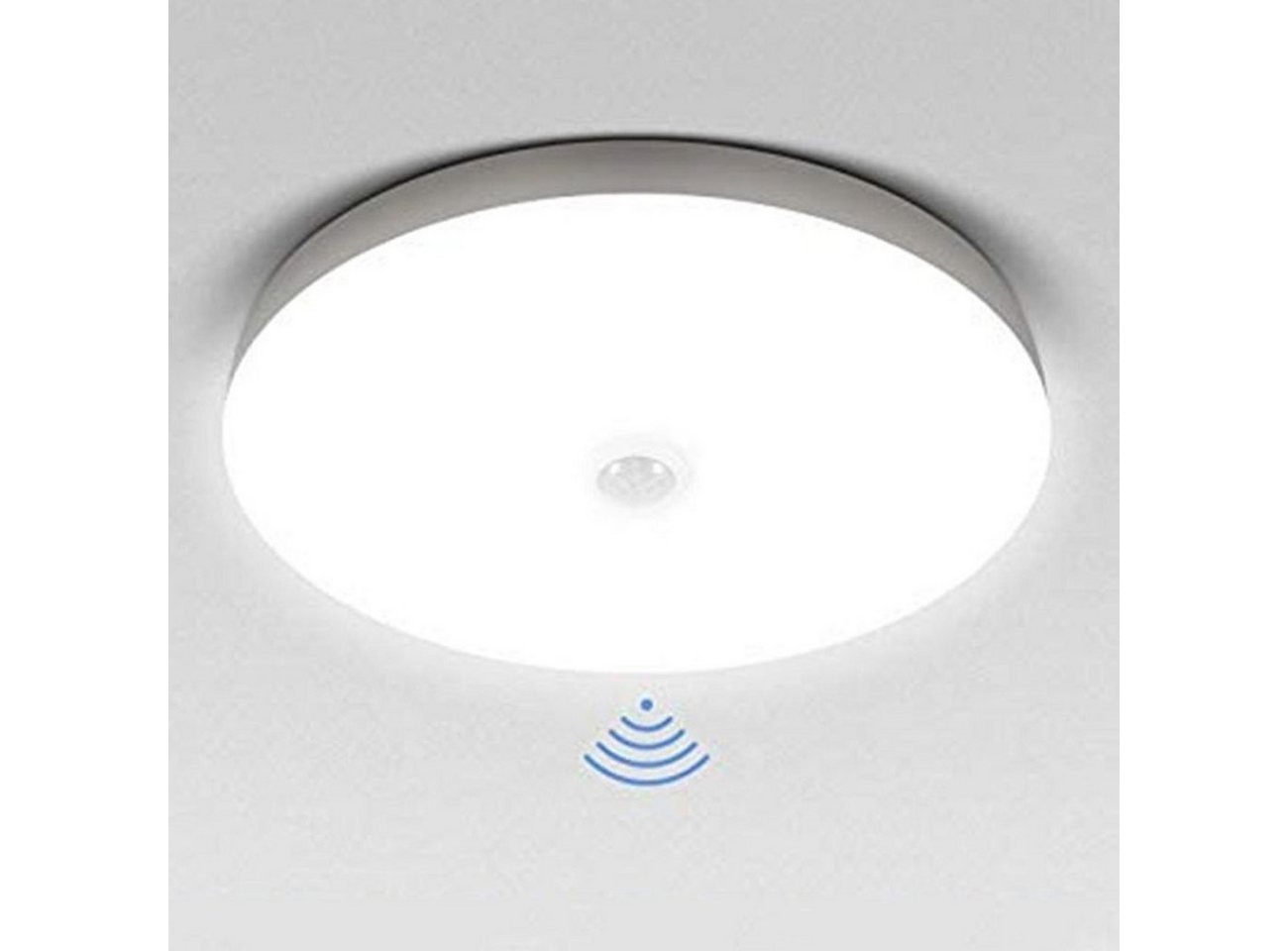 WILGOON Deckenleuchte LED Deckenleuchte mit Bewegungsmelder Sensor Leuchte Balkon Lampe, IP54 Wasserfest, LED fest integriert, Kaltweiß, 18W 1800LM, Deckenlampe 6500K für Balkon Flur Garage Treppe Gang Bild 2
