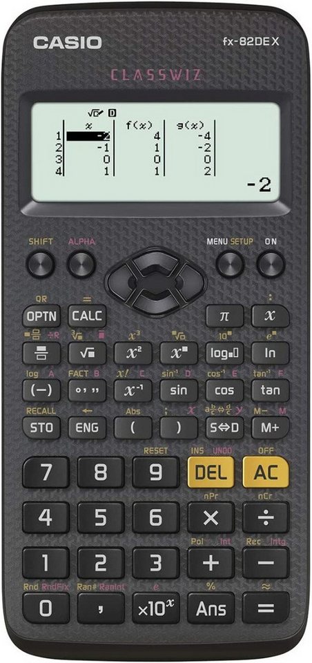 CASIO Taschenrechner fx-82DE X inkl. Schutztasche Schwarz & Fachbuch (80 Seiten, DIN A5) Bild 3