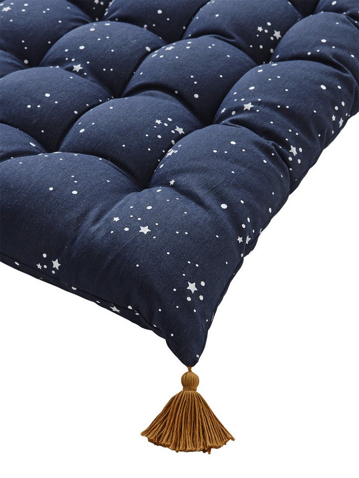 vertbaudet Bodenkissen Kinderzimmer Bodenmatratze POLARSTERN mit Quasten Bild 2