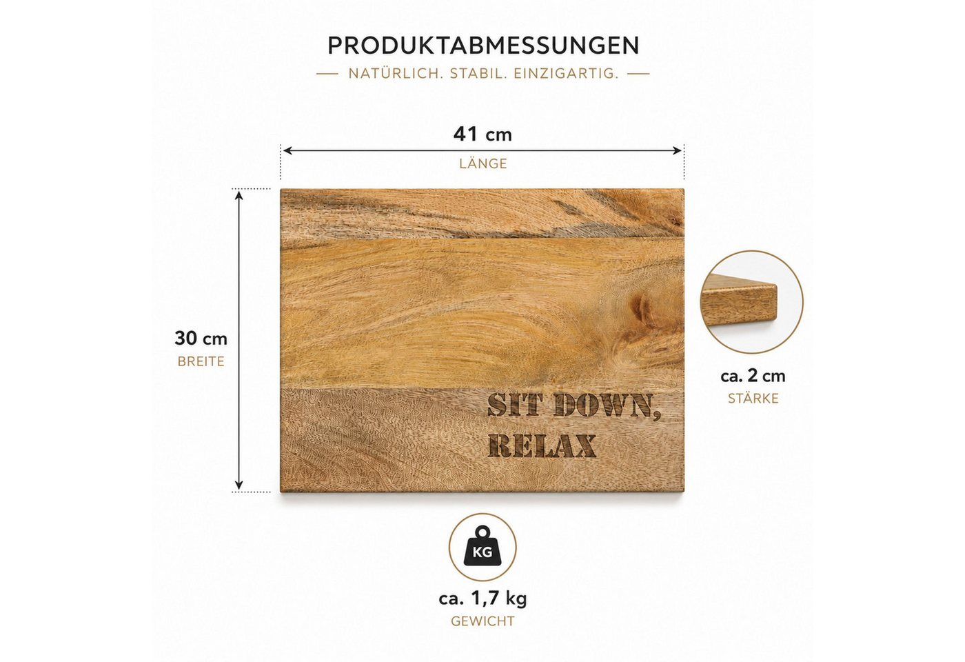 BURI Sitzauflage 2x Bierkastensitz Getränkekistensitz Sitzauflage 41x30x2cm Holz, (2 St) Bild 3