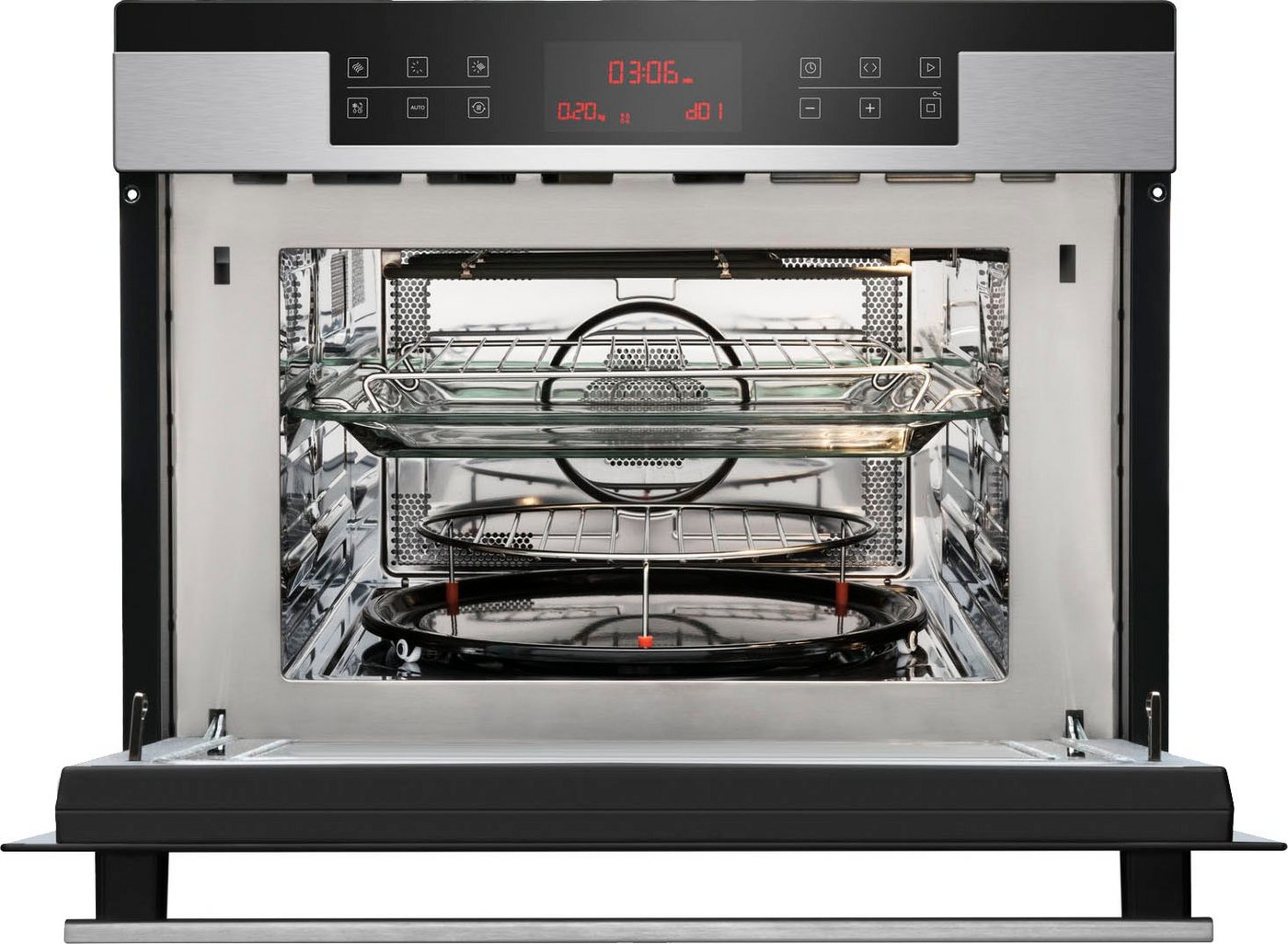 Amica Backofen mit Mikrowelle EBC 841 600 E, Platzsparender Komfort für schnelles und vielseitiges Kochen Bild 3