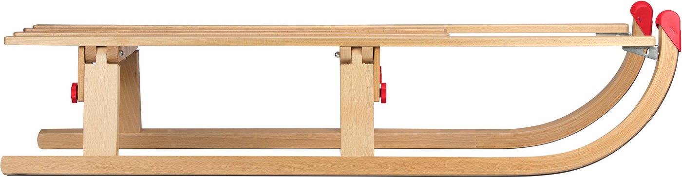 NIJDAM Faltschlitten Hörnerrodel Klappschlitten Davos Holz 110 cm Bild 2