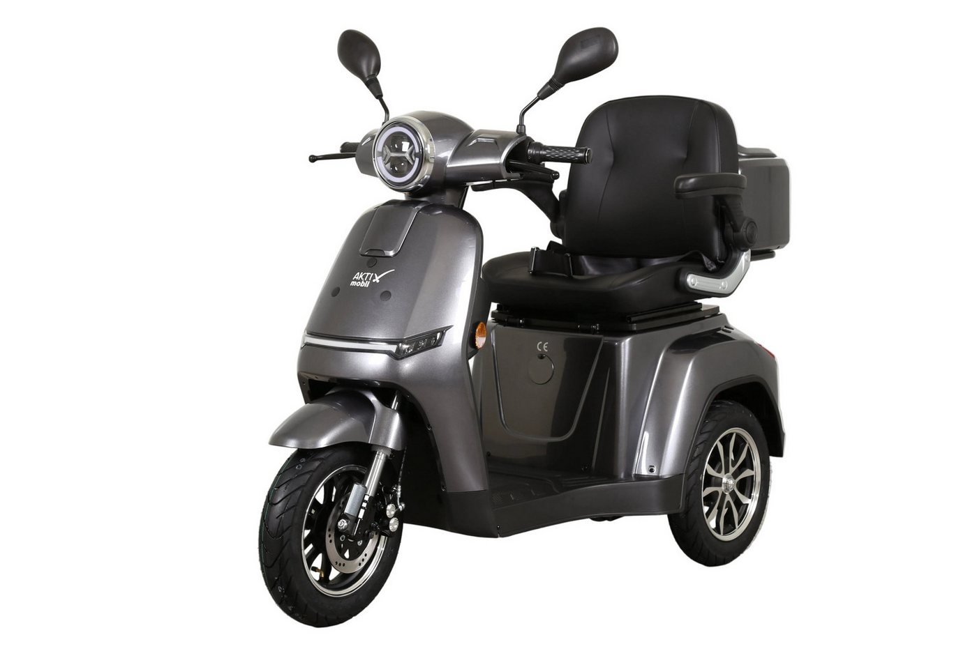 Aktiv mobil Elektromobil AM E-Rider 1000, 25 km/h mit Topcase, 1000 W, 25 km/h, Topcase mit Fassungsvermögen von ca. 25 l, Staufach mit ca. 19 l Bild 4