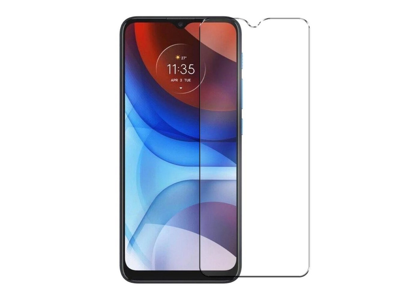 CoolGadget Schutzfolie Panzerfolie für Motorola Moto E7, (9H Härtegrad, 2x Schutzglas, 1xReinigungset), Displayfolie Panzer Schutzfolie 2 Stück für Motorola E7 Glas Folie Bild 5