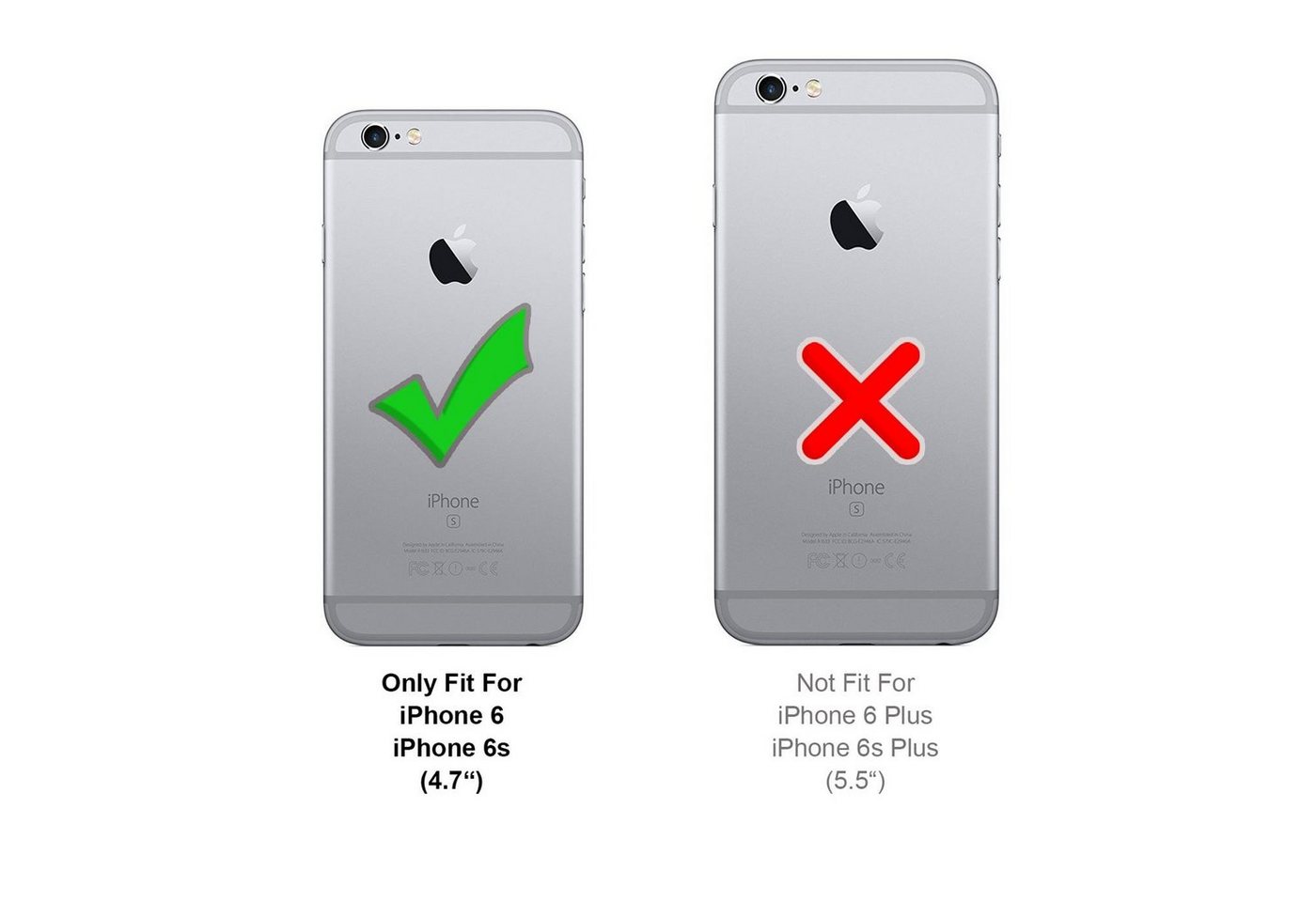 CoolGadget Schutzfolie Panzerfolie für iPhone 6 / 6S, (Spar-Set 4in1, 2x Displayschutz, 2x Kameraschutz), Panzerglas Schutzfolie für Apple iPhone 6 / 6S Folie Bild 5