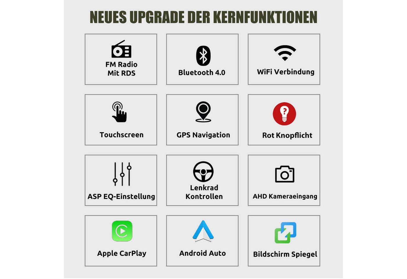 ESSGOO DAB+ 64G Android 15 Für Seat Ibiza IV 6J 2009-13 GPS Navi RDS Carplay Autoradio (RDS, 4+64GB(optional), DAB (optional), FM, AM, DAB+ (optional), Apple Carplay & Android Auto,2+64GB(optional),EQ SWC,DBA) Bild 5