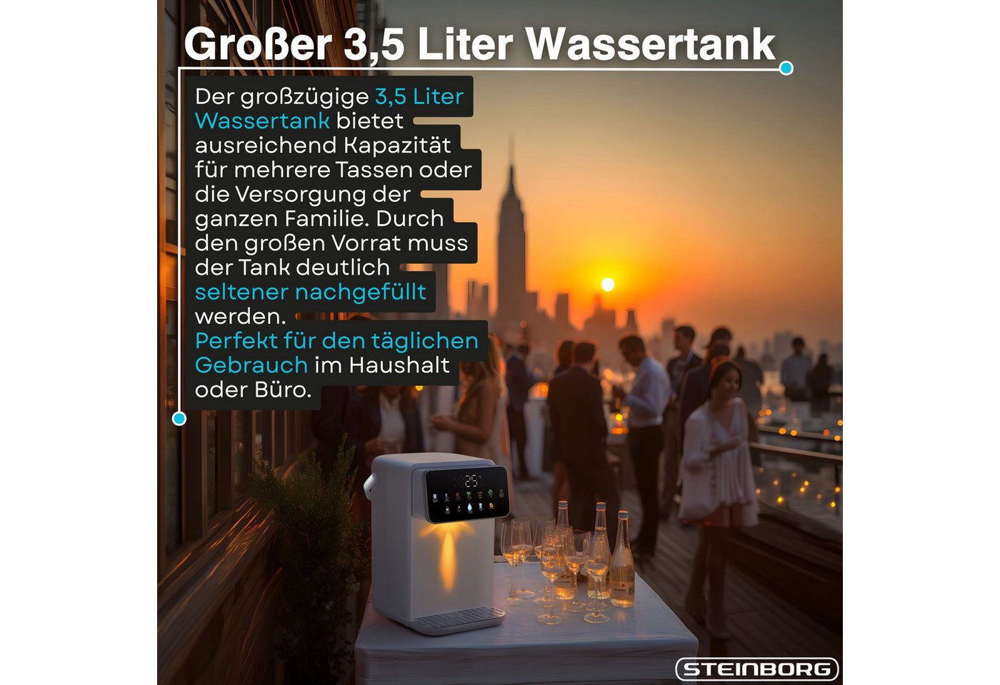STEINBORG Heißwasserspender SB-6010, 3.5 l, 2000 W Bild 5