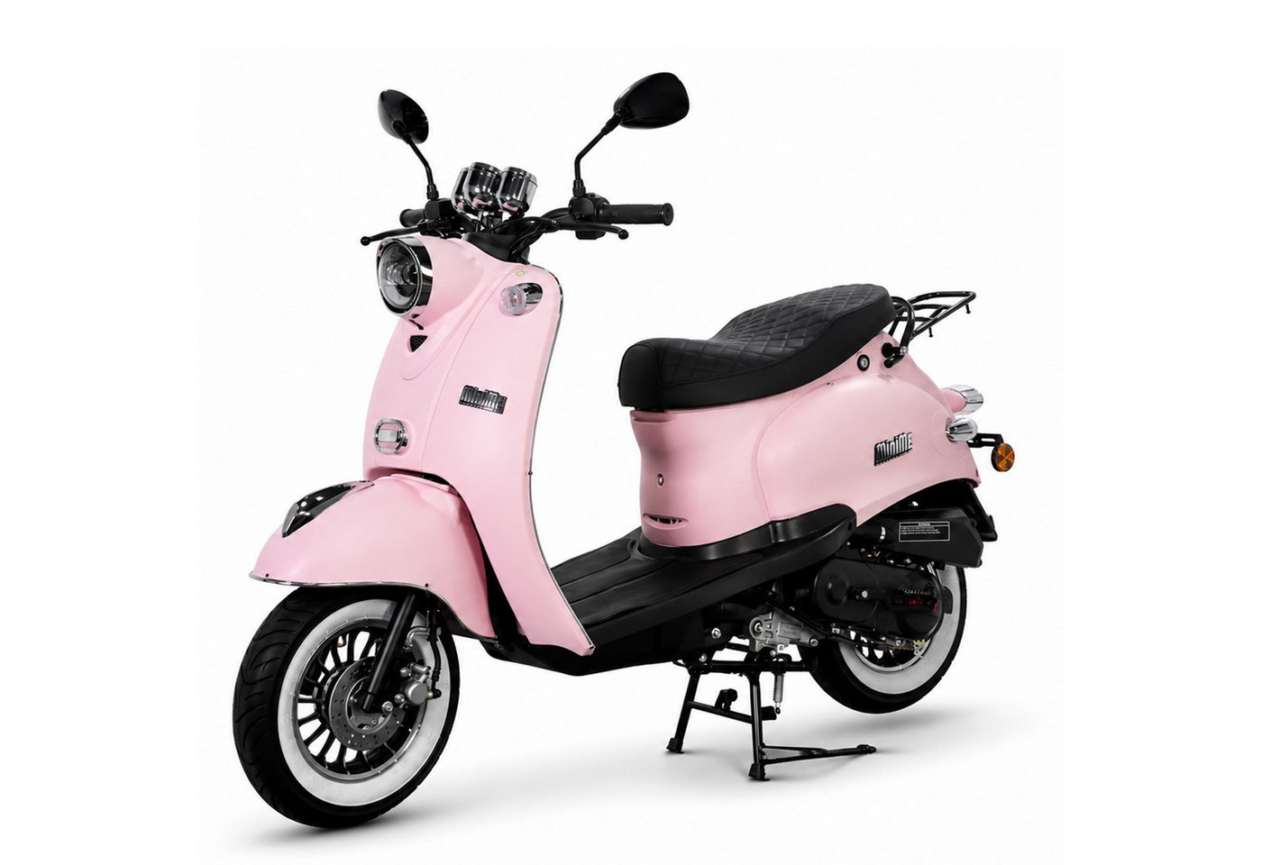 Burnout Motorroller MiniMe 2.0 Mattrosa 50 ccm 45 kmh, 50 ccm, 45 km/h, Euro 5, Unverwechselbares Retro Design, Moped Bild 3