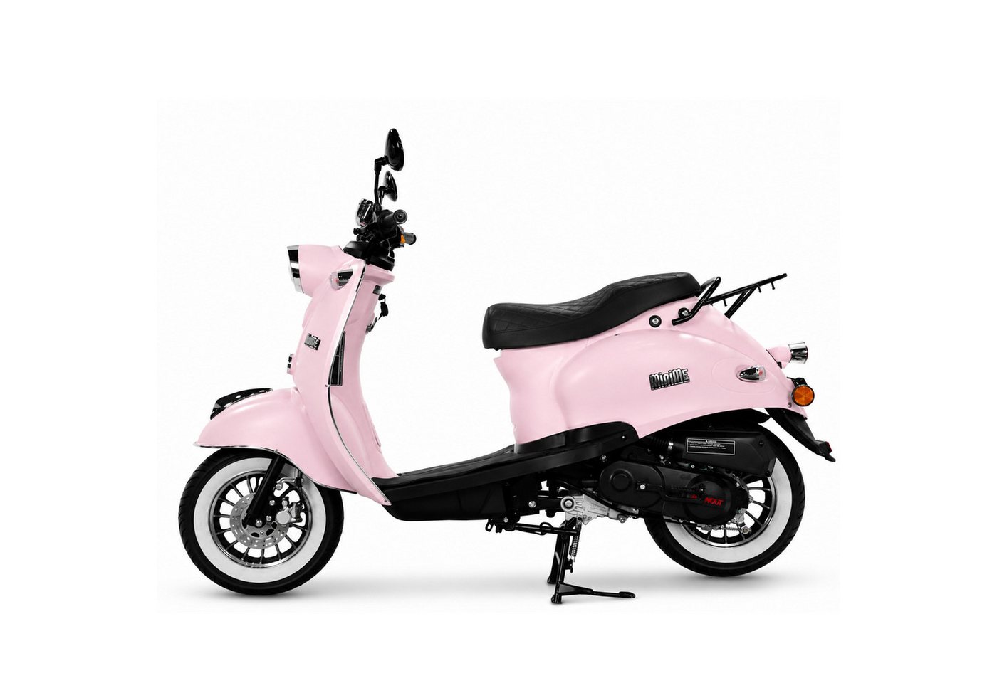 Burnout Motorroller MiniMe 2.0 Mattrosa 50 ccm 45 kmh, 50 ccm, 45 km/h, Euro 5, Unverwechselbares Retro Design, Moped Bild 4