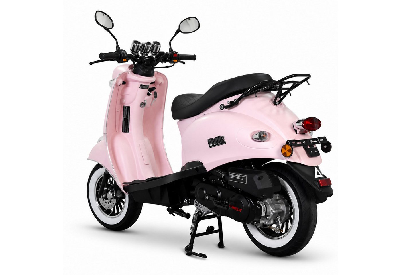 Burnout Motorroller MiniMe 2.0 Mattrosa 50 ccm 45 kmh, 50 ccm, 45 km/h, Euro 5, Unverwechselbares Retro Design, Moped Bild 5