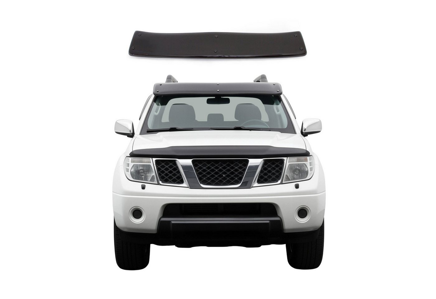 OMAC Autosonnenschutz Sonnenblende äußeren für Nissan Navara 2004-2015 D40 Acryl, 33 x 25 cm, (1-St), Sonnenschutz Bild 3