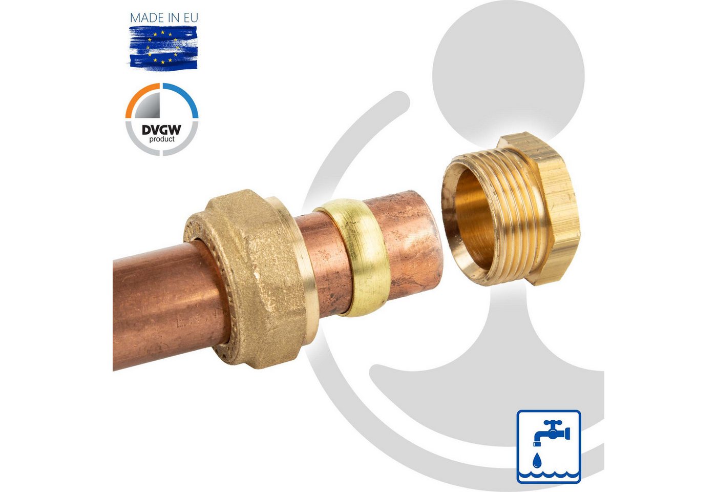 Bevo - MS-Endkupplung ø 12 mm, passend zu MS-Klemmringverbinder