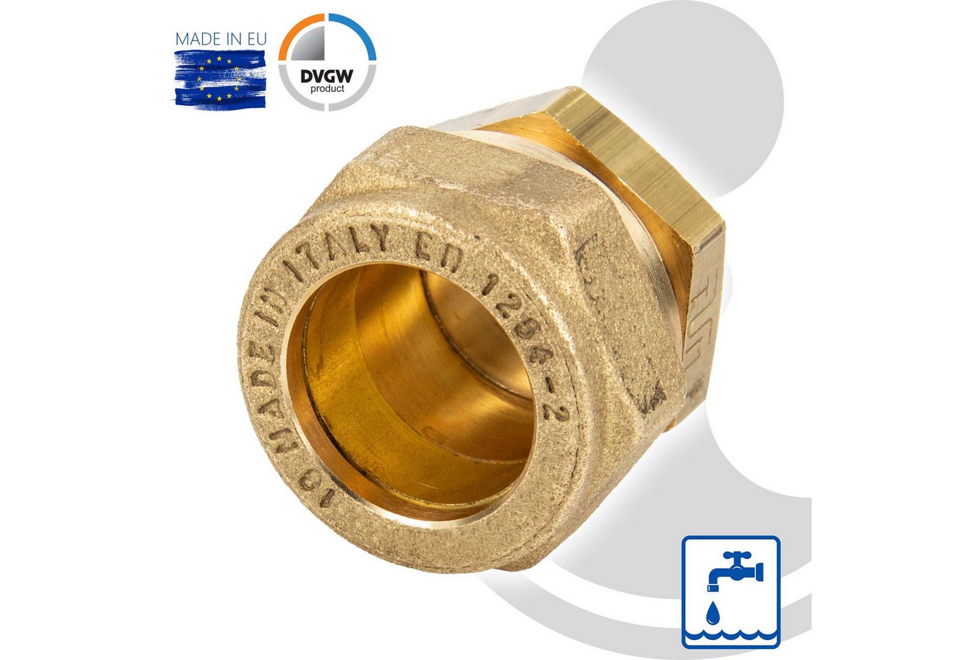Bevo - MS-Endkupplung ø 12 mm, passend zu MS-Klemmringverbinder Bild 2