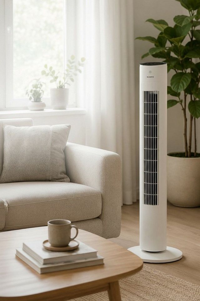 KUMTEL Standventilator, Automatische Abschaltfunktion, Bedienung per Fernbedienung