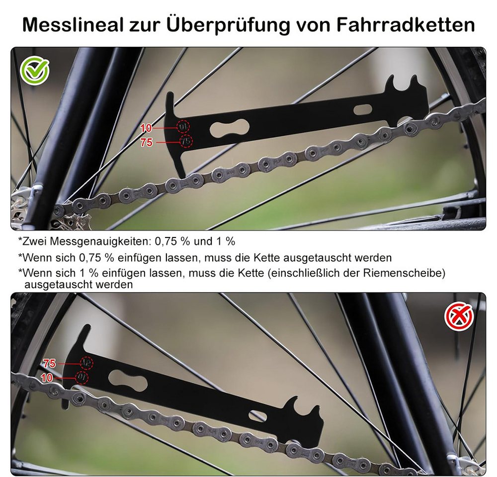 AFKSMILE Fahrradkette Fahrrad Werkzeug - Kettennieter Fahrrad, Kettenschloss Kettenzange Fahrradkette Reparatur Set für 6-11 Fach Fahrradkette Werkzeug Set