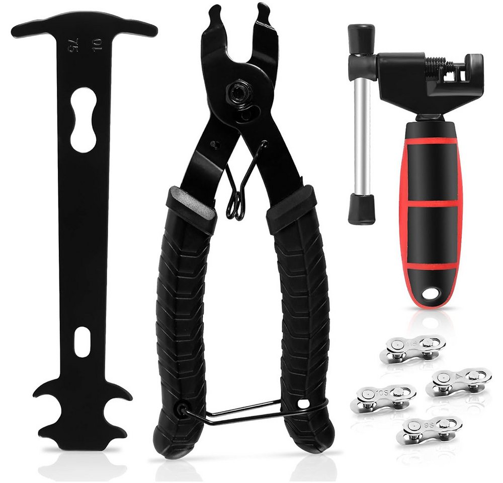 AFKSMILE Fahrradkette Fahrrad Werkzeug - Kettennieter Fahrrad, Kettenschloss Kettenzange Fahrradkette Reparatur Set für 6-11 Fach Fahrradkette Werkzeug Set Bild 4