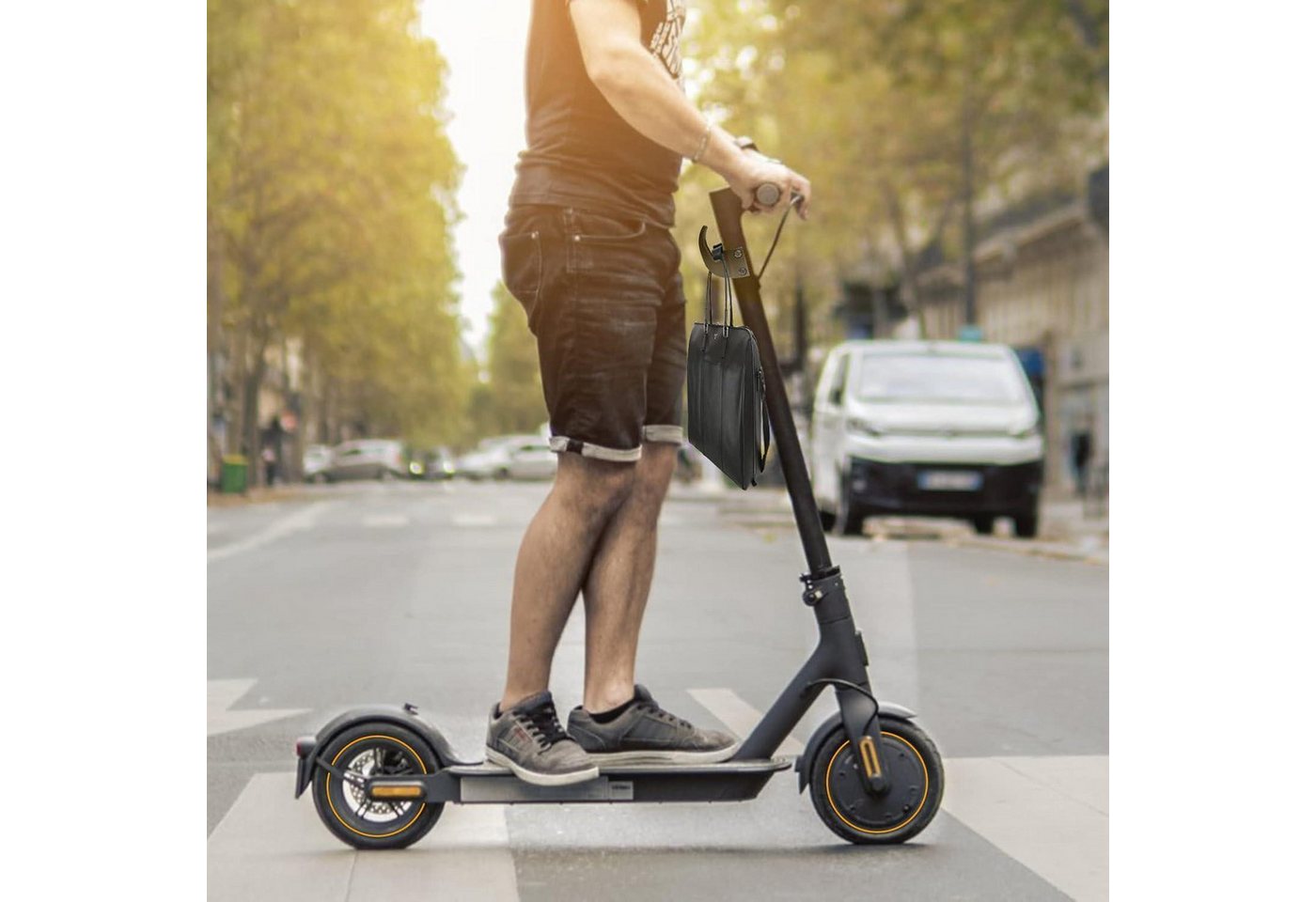 LuxusKollektion Fahrradständer Haken für Ninebot Max G30 Elektroroller - Praktisches, leichtes Bild 2
