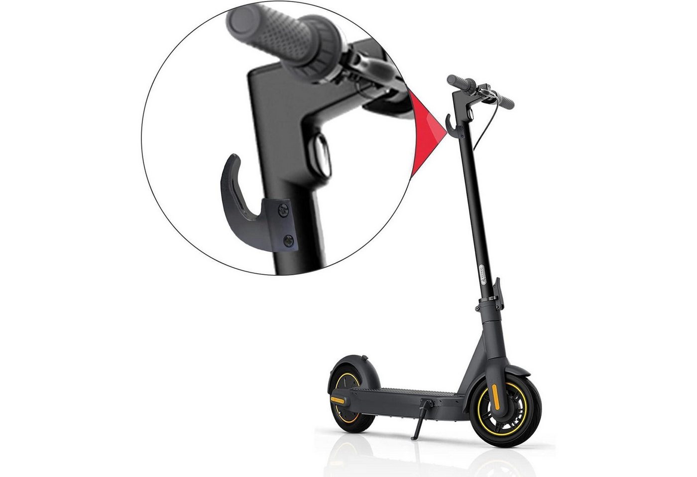 LuxusKollektion Fahrradständer Haken für Ninebot Max G30 Elektroroller - Praktisches, leichtes Bild 3