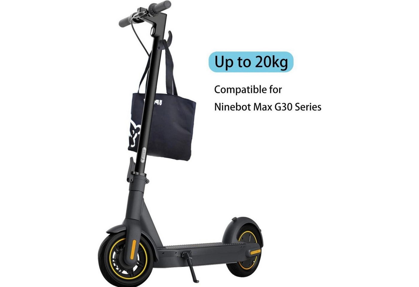 LuxusKollektion Fahrradständer Haken für Ninebot Max G30 Elektroroller - Praktisches, leichtes Bild 4