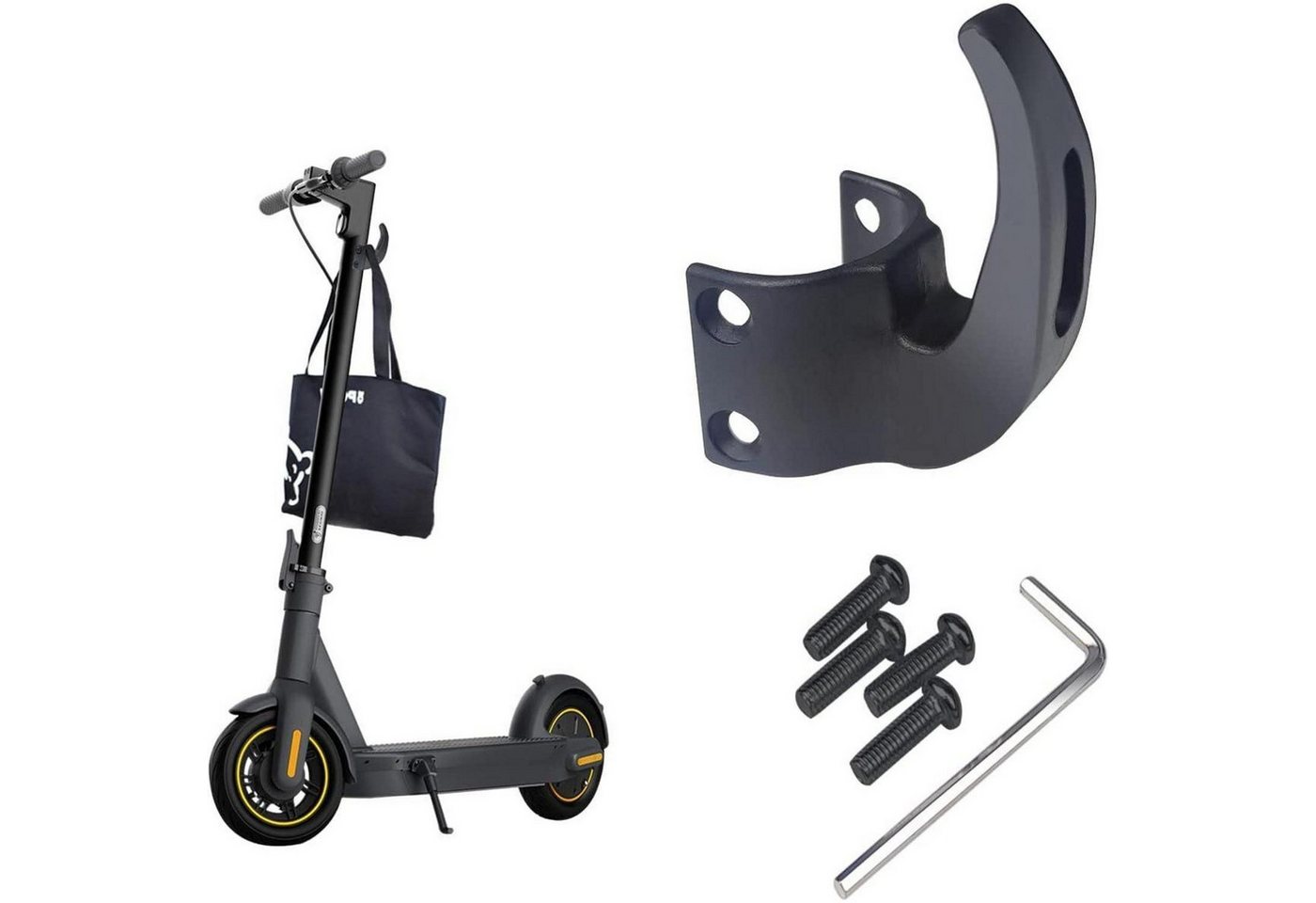 LuxusKollektion Fahrradständer Haken für Ninebot Max G30 Elektroroller - Praktisches, leichtes Bild 5
