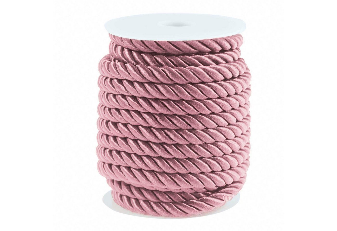 maDDma Seil 10m Kordelschnur glänzend gedreht ca. 8-10 mm, rosé Bild 3
