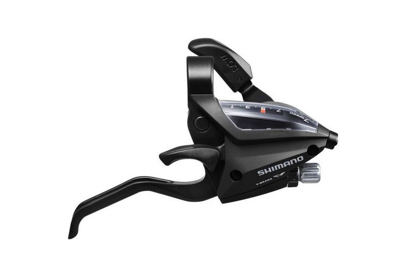 Shimano Schaltung Acera ST-EF500 Schalthebel / Bremshebel Rechts, 7-fach 2 Finger EZ-Fire Plus V-Brake mechanische Scheibenbremse MTB Bild 2