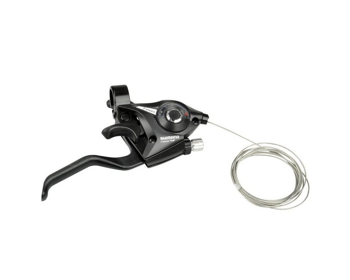 Shimano Schaltung Acera ST-EF500 Schalthebel / Bremshebel Rechts, 7-fach 2 Finger EZ-Fire Plus V-Brake mechanische Scheibenbremse MTB Bild 3