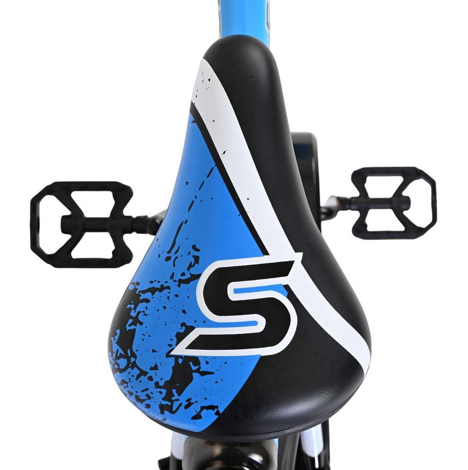 Volare Kinderfahrrad Sportivo Kinderfahrrad - Jungen - 16 Zoll - Blau Schwarz, Handbremse und Rücktrittbremse, abnehmbare Stützräder, Luftreifen Bild 5