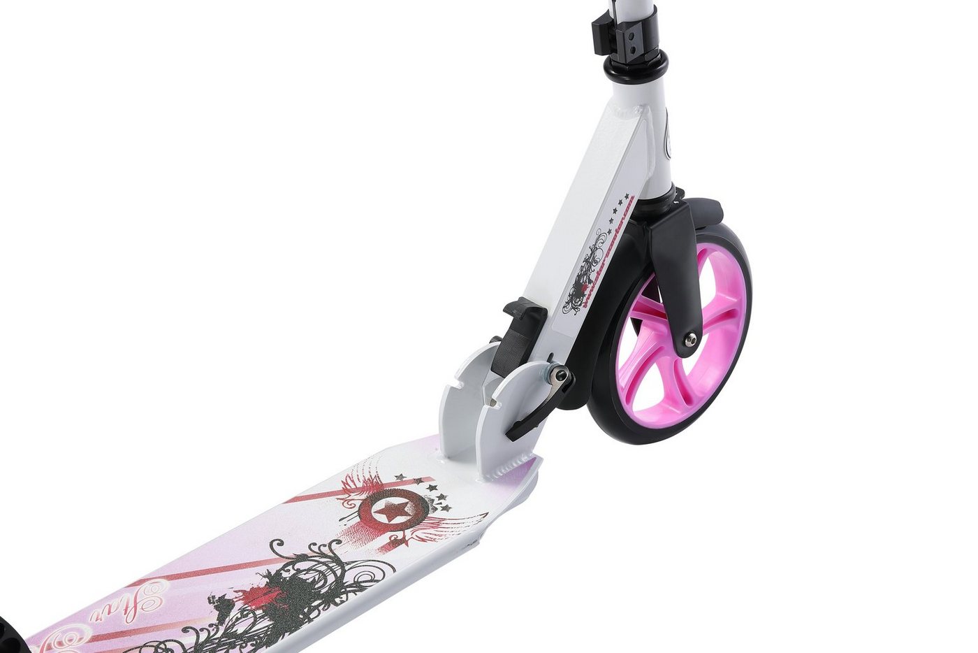 Star-Scooter Cityroller 205 mm, ab 8 Jahre, Kinder City Roller ab 144 cm, Jungen, Mädchen, Klappbar, Höhenverstellbar, Seitenständer, Aluminium Bild 2