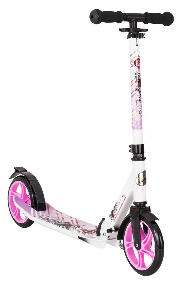 Star-Scooter Cityroller 205 mm, ab 8 Jahre, Kinder City Roller ab 144 cm, Jungen, Mädchen, Klappbar, Höhenverstellbar, Seitenständer, Aluminium Bild 3