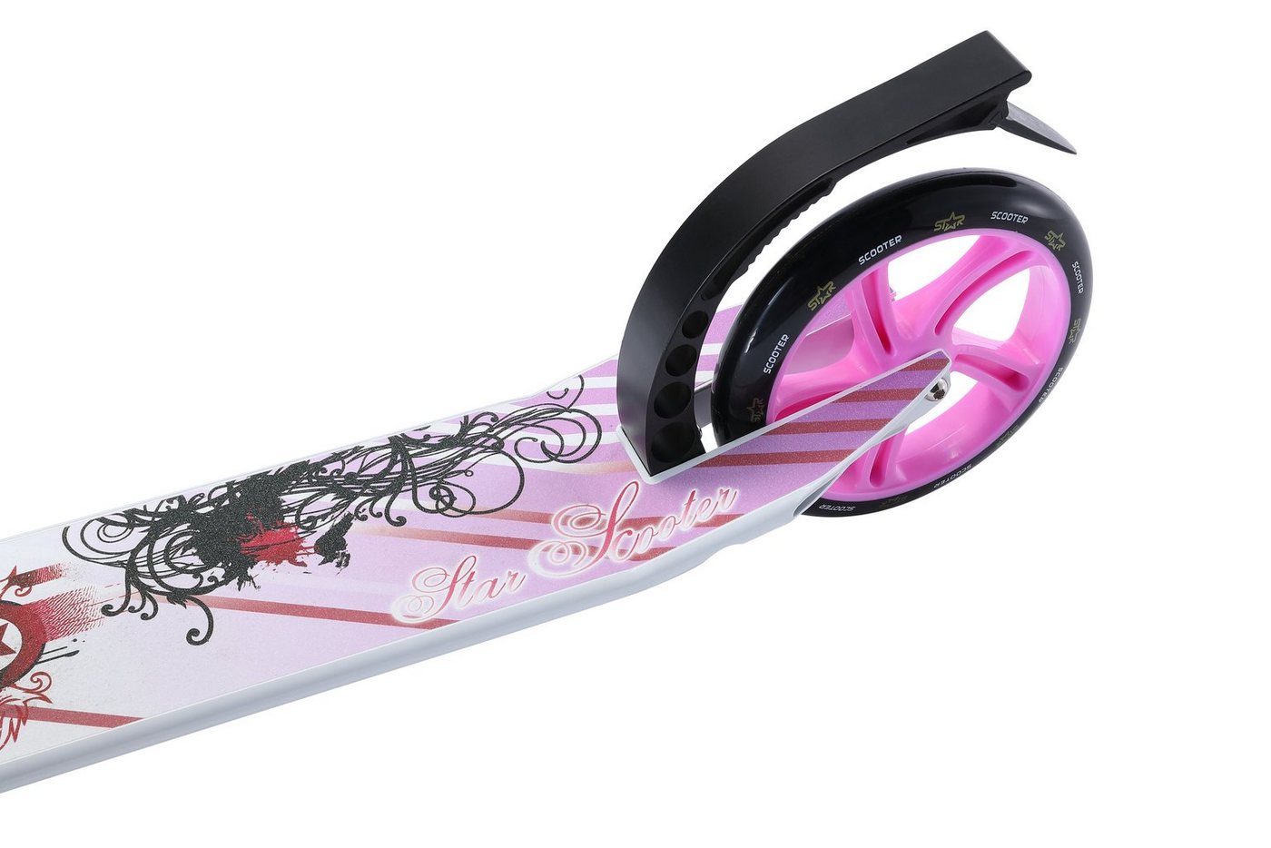 Star-Scooter Cityroller 205 mm, ab 8 Jahre, Kinder City Roller ab 144 cm, Jungen, Mädchen, Klappbar, Höhenverstellbar, Seitenständer, Aluminium Bild 5