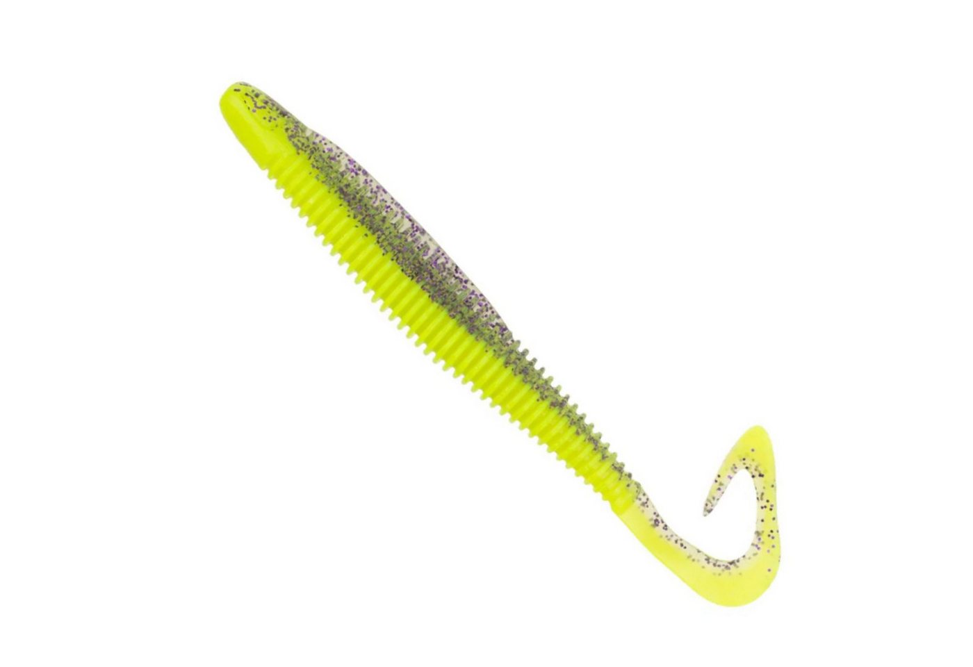 Zeck Fishing Kunstköder BA D-Tail 10cm Purple Chartreuse 4 pcs Bild 2