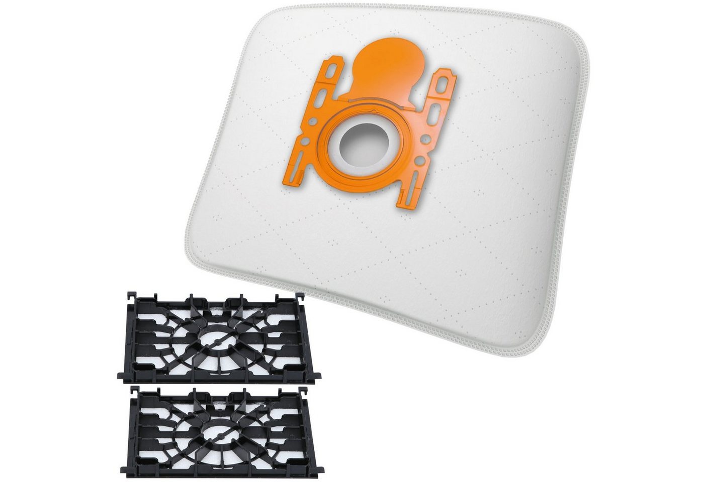 McFilter Staubsaugerbeutel + Motorschutzfilter SPARSET, passend für Siemens VSQ5X1230 Q5.0 Extreme Silence Power Staubsauger, 22 St., 5-lagiger Beutel mit Hygieneverschluss + Motorschutzfilter