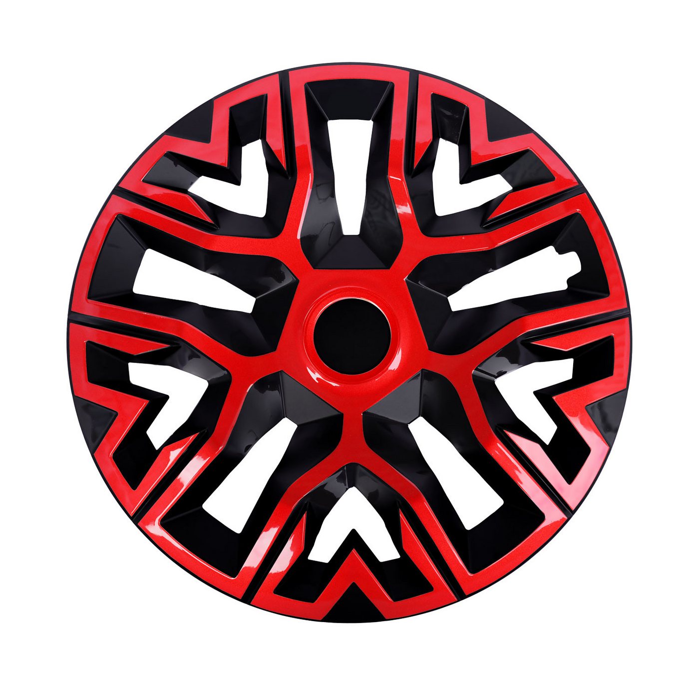 NRM Radkappe Radzierblende NRM THE BEST 15 Zoll BICOLOR rot/schwarz, 15 in Zoll, (4-St) Bild 2
