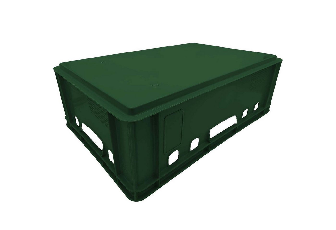 BURI Transportbehälter 3x Fleischkiste Eurofleischkiste E2 Dunkelgrün 60x40x20cm Stapelkiste