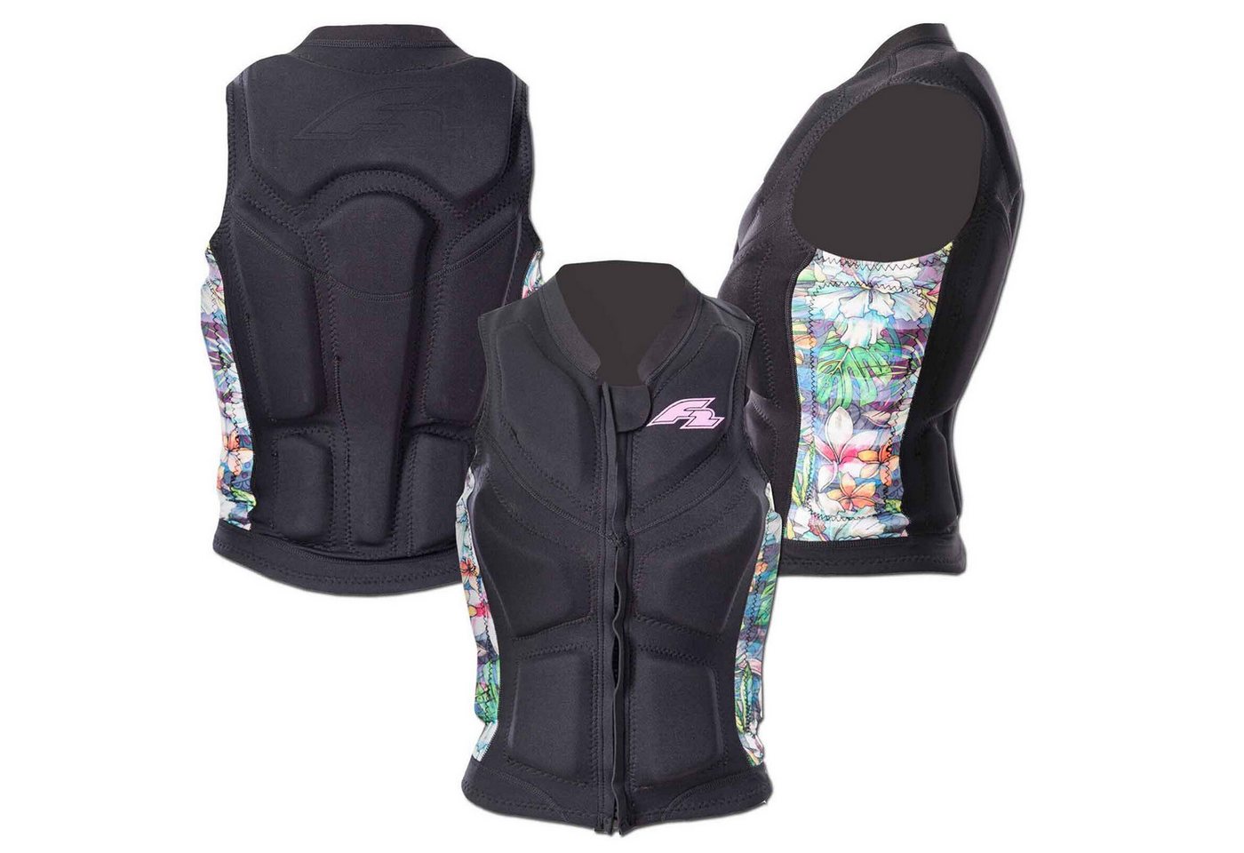 F2 Prallschutzweste F2 Damen Prallschutz Weste Wake & Sup Weste L Schwarz 2024/25