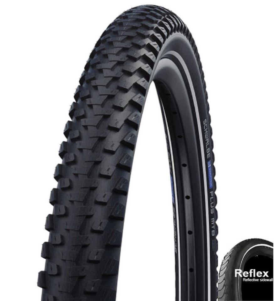 maxxi4you Fahrradreifen 2 x Schwalbe Marathon Plus MTB 29 x 2,35 (60-622) + 2 x DV19 inkl. RH