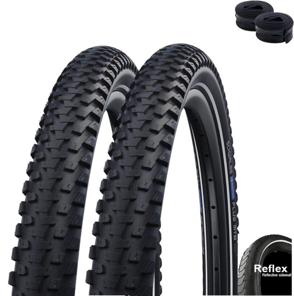 maxxi4you Fahrradreifen 2 x Schwalbe Marathon Plus MTB 29 x 2,35 (60-622) + 2 x DV19 inkl. RH Bild 3