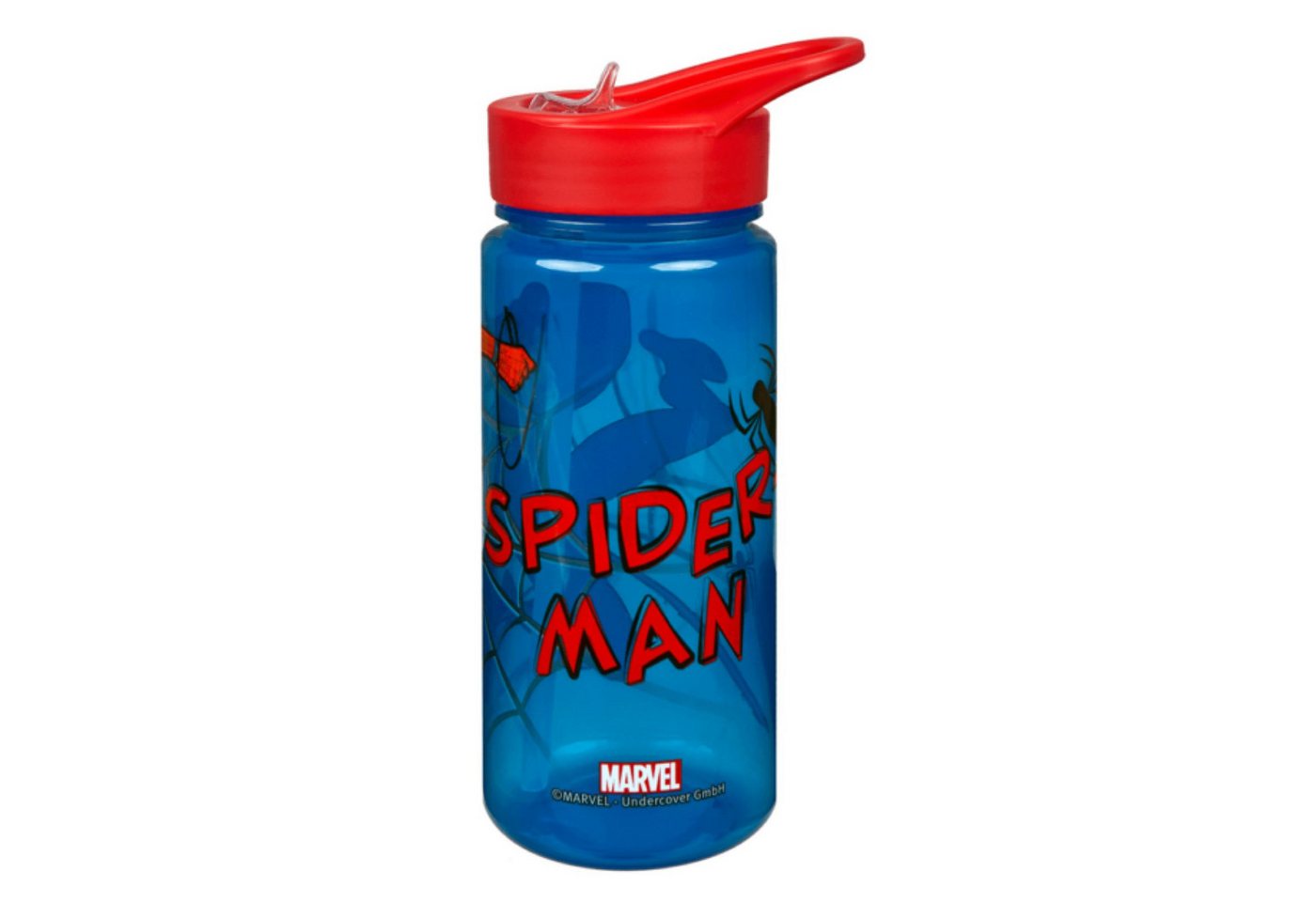 Spiderman Trinkflasche 500 ml Getränkeflasche für Schule Sport Freizeit und Ausflug