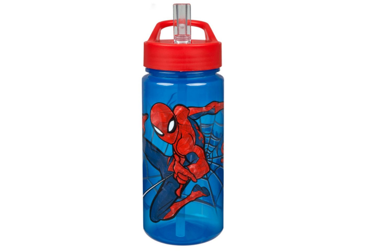Spiderman Trinkflasche 500 ml Getränkeflasche für Schule Sport Freizeit und Ausflug Bild 2