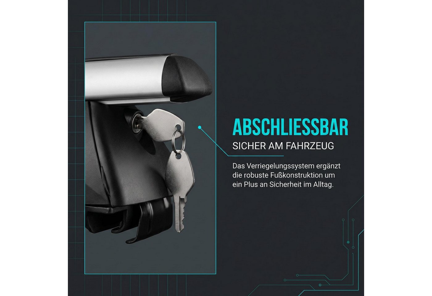 VDP Dachträger (Passend für Ihren Skoda Kodiaq (5Türer) ab 2017 mit offener Reling) Bild 4