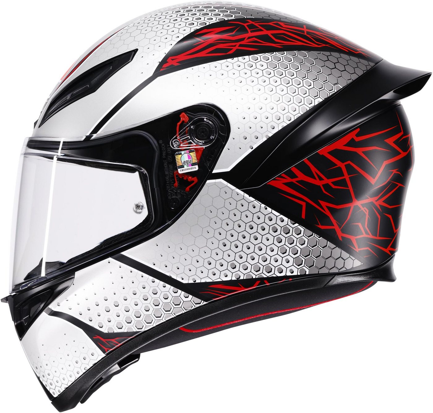 AGV Motorradhelm K1 S Speedarmor Helm, Vorbereitet Für Kommunikationssystem,geeignet Brillenträger,vorbe Bild 2