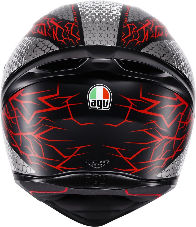 AGV Motorradhelm K1 S Speedarmor Helm, Vorbereitet Für Kommunikationssystem,geeignet Brillenträger,vorbe Bild 5