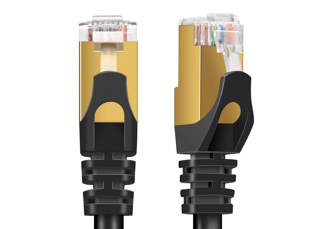 VERCO Cat 7 Netzwerkkabel rundes LAN-Kabel, RJ-45 (Ethernet), (800 cm), 10 / 100 / 1000 Mbits Geschwindigkeit bis 1 Gbits S/FTP Patchkabel Bild 5