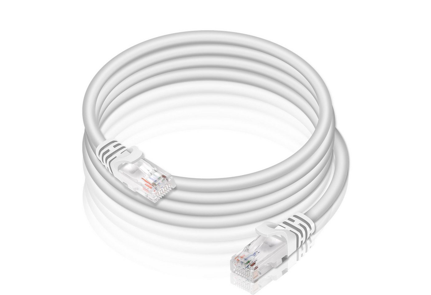 VERCO Cat 6 Netzwerkkabel rundes LAN-Kabel, RJ-45 (Ethernet), (500 cm), 10 / 100 / 1000 Mbits Geschwindigkeit bis 1 Gbits UTP Patchkabel Bild 4