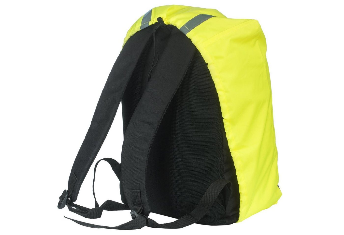 EAZY CASE Rucksack-Regenschutz Reflektor-Überzug Schutzhülle Fußball, Regenschutzhülle Tasche Reflektorstreifen Regenhülle Fußball Gelb Bild 3